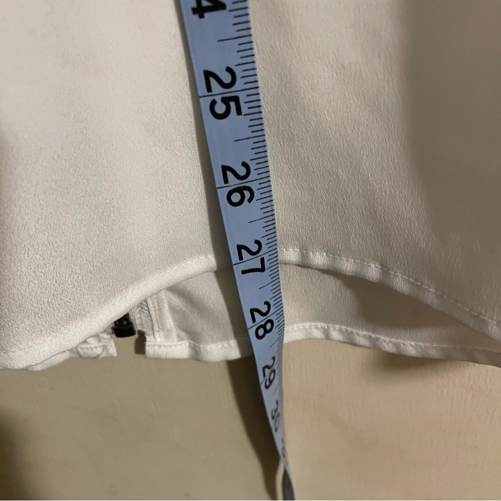 Michael Kors White Zip-Up Blouse - Picture 7 of 8